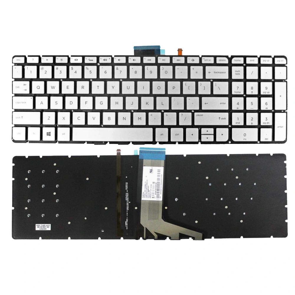 Teksus Laptop Keyboard For HP ENVY X360 15 U Silver (With Backlight) view 2
